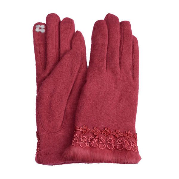 Guantes De Lana Elegantes De Otoño Para Mujer Guantes De Viaje Suaves Y Cálidos Con Dedos Completos