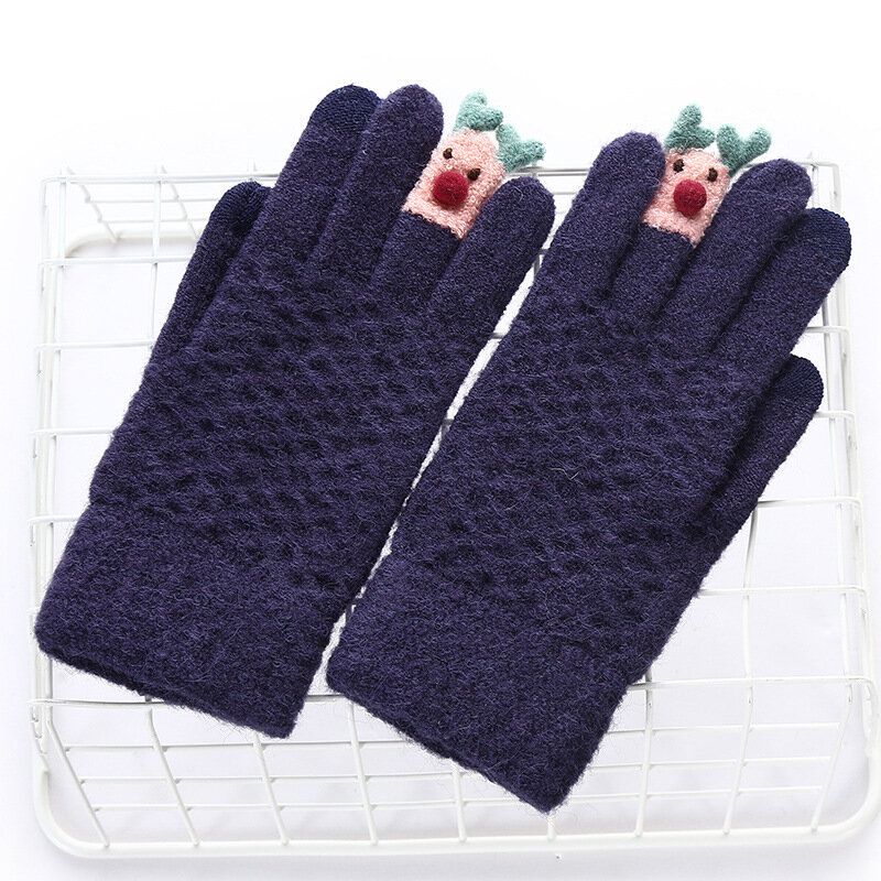 Guantes De Navidad Tejidos Guantes De Exterior Con Pantalla Táctil