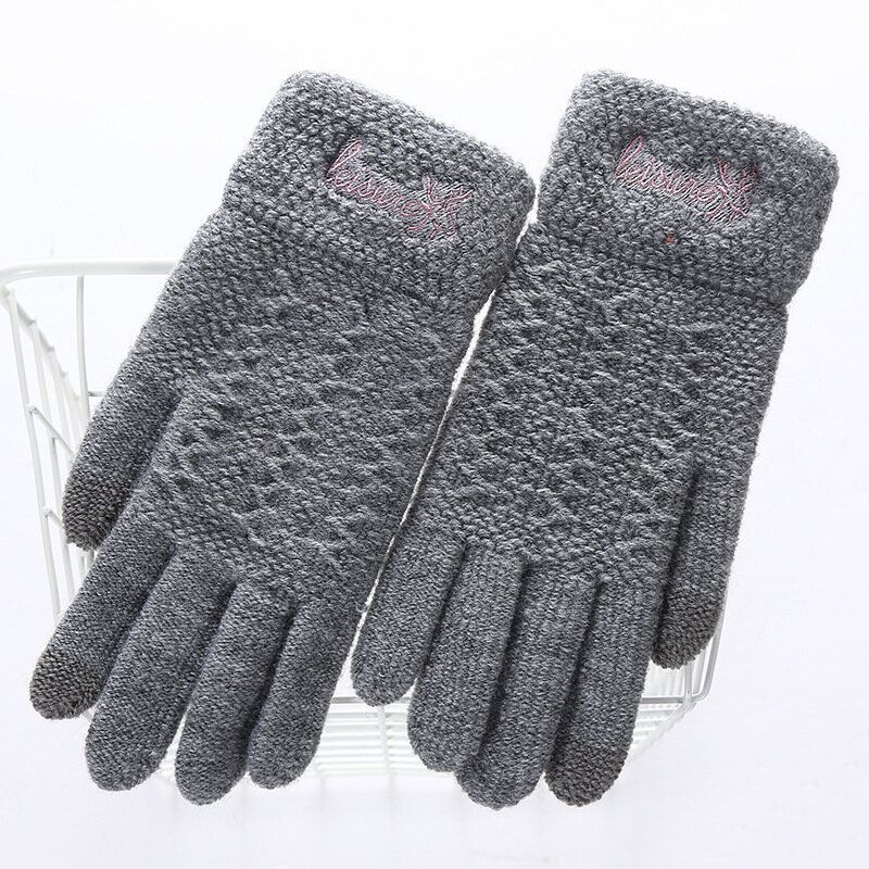 Guantes De Navidad Tejidos Guantes De Exterior Con Pantalla Táctil