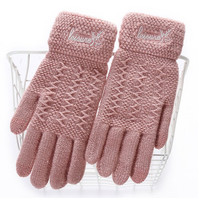 Guantes De Navidad Tejidos Guantes De Exterior Con Pantalla Táctil