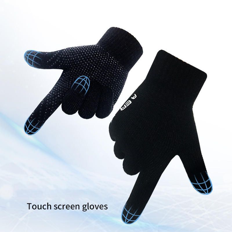 Guantes Para Pantalla Táctil Guante De Punto Cálido Resistente A Cortes