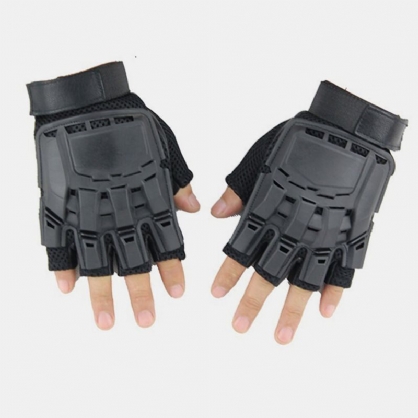 Guantes Tácticos Al Aire Libre Motocicleta Deportes Montañismo Medio Dedo Guantes Hombre Campo Fitness Bicicleta Guantes