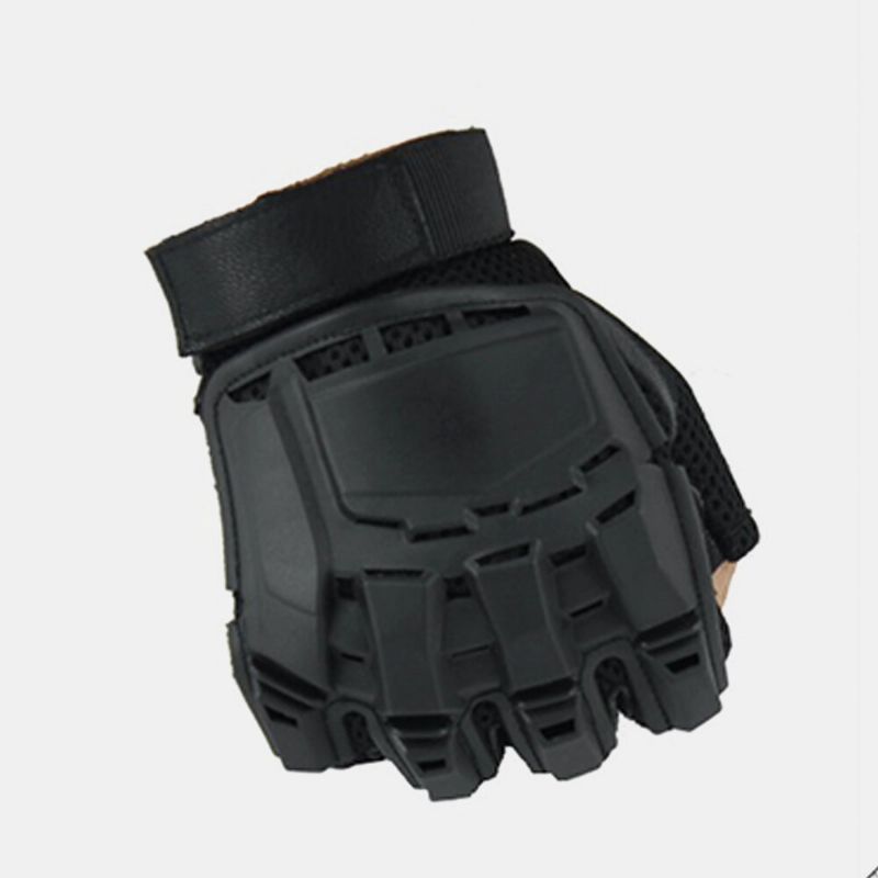 Guantes Tácticos Al Aire Libre Motocicleta Deportes Montañismo Medio Dedo Guantes Hombre Campo Fitness Bicicleta Guantes