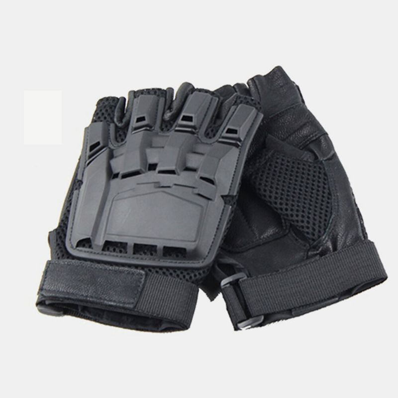 Guantes Tácticos Al Aire Libre Motocicleta Deportes Montañismo Medio Dedo Guantes Hombre Campo Fitness Bicicleta Guantes