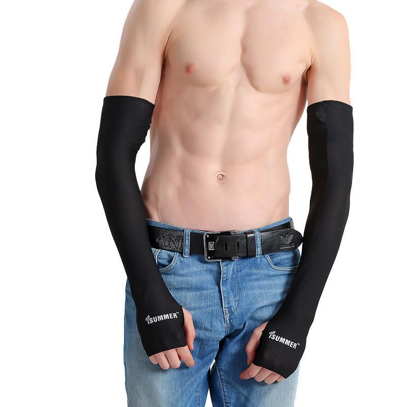 Hombres Mujeres Anti-uv Brazo Mangas De Enfriamiento Guantes