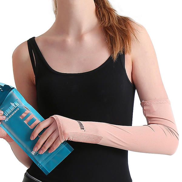 Hombres Mujeres Anti-uv Brazo Mangas De Enfriamiento Guantes