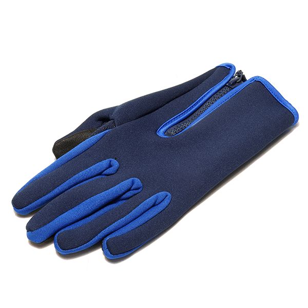 Hombres Mujeres Guante De Pantalla Táctil Impermeable Invierno Cálido Fleece Guantes Antideslizantes Ajustable