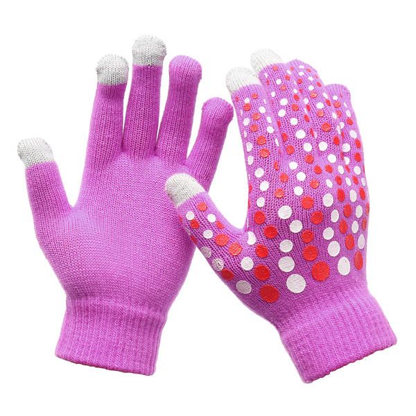 Mujeres Damas Invierno Cálido Pantalla Táctil Guantes Lindos Tela Deporte Ciclismo Guantes De Dedo Completo