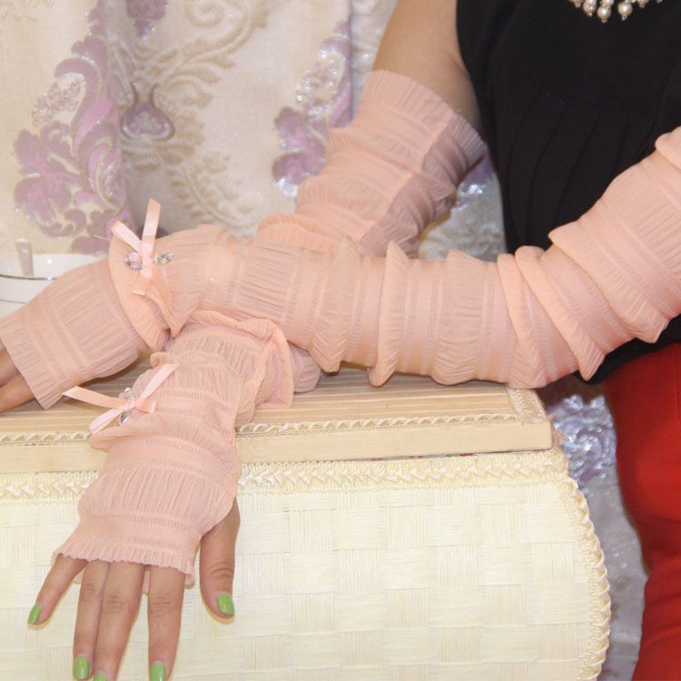 Mujeres Protección Solar Uv Mangas De Conducción Guantes Verano Ciclismo Mangas De Brazo Guantes De Enfriamiento Del Brazo