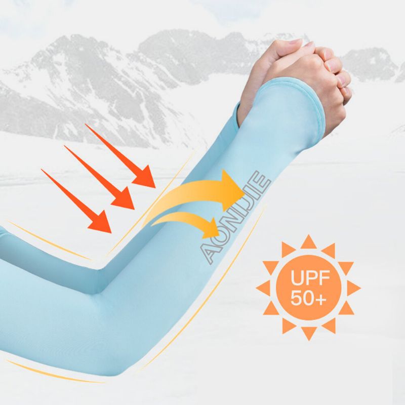 Mujeres Protector Solar Protección Uv Manga De Seda De Hielo Montar Deporte Buenos Guantes Elásticos