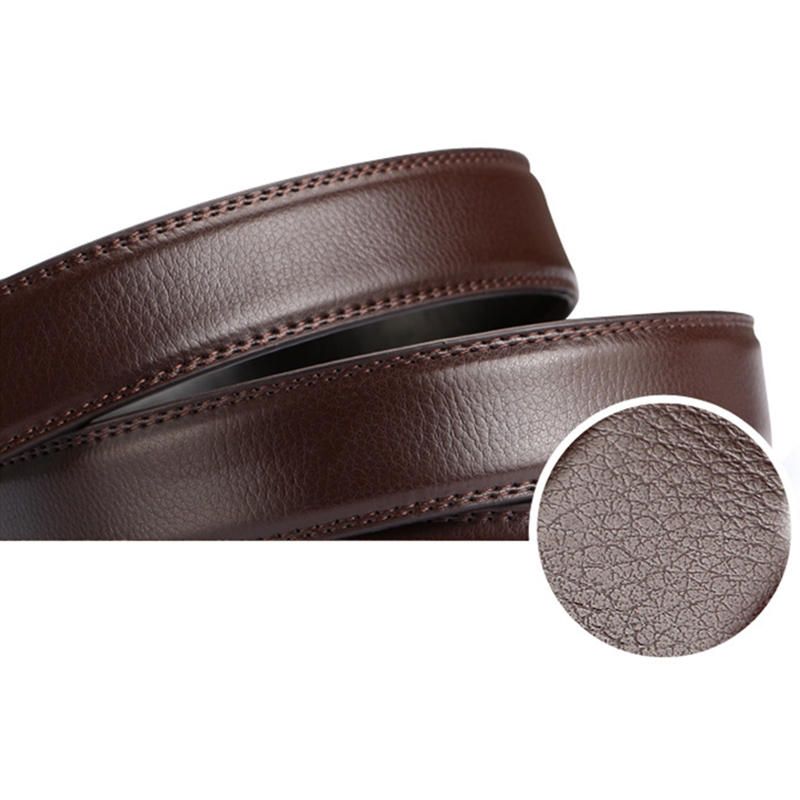 Cinturón De Cuero Con Hebilla Automática Informal Al Aire Libre Para Hombre