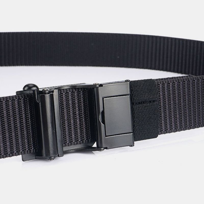 Hombres Nylon 120cm Hebilla Automática Casual Young All-match Jeans Belt