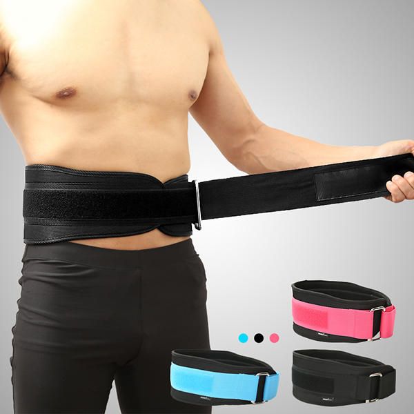 Soporte De Cintura Ajustable Para Hombre Levantamiento De Pesas Entrenamiento Físico Compresión Cinturón Para El Vientre Cinturón