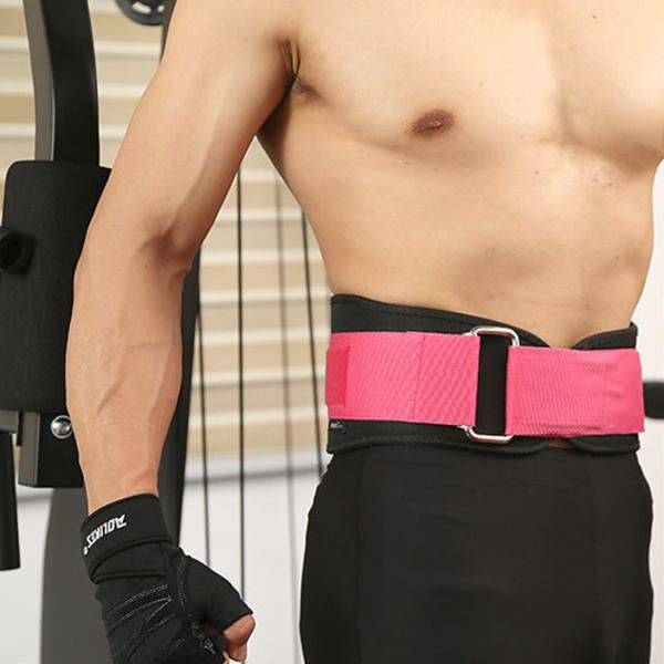 Soporte De Cintura Ajustable Para Hombre Levantamiento De Pesas Entrenamiento Físico Compresión Cinturón Para El Vientre Cinturón