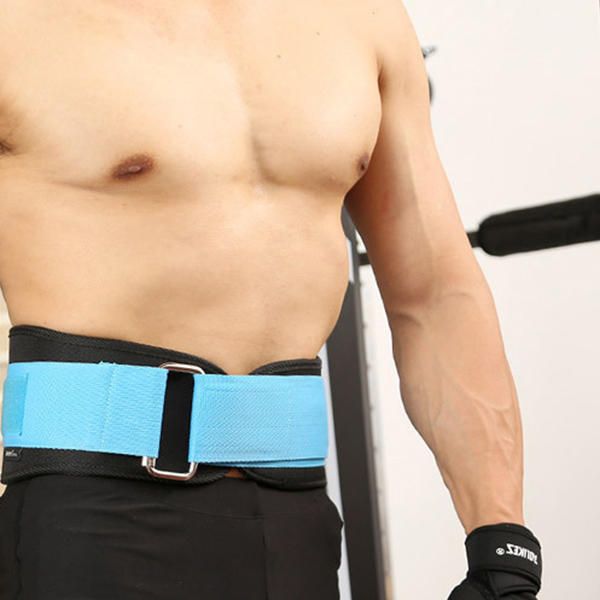 Soporte De Cintura Ajustable Para Hombre Levantamiento De Pesas Entrenamiento Físico Compresión Cinturón Para El Vientre Cinturón