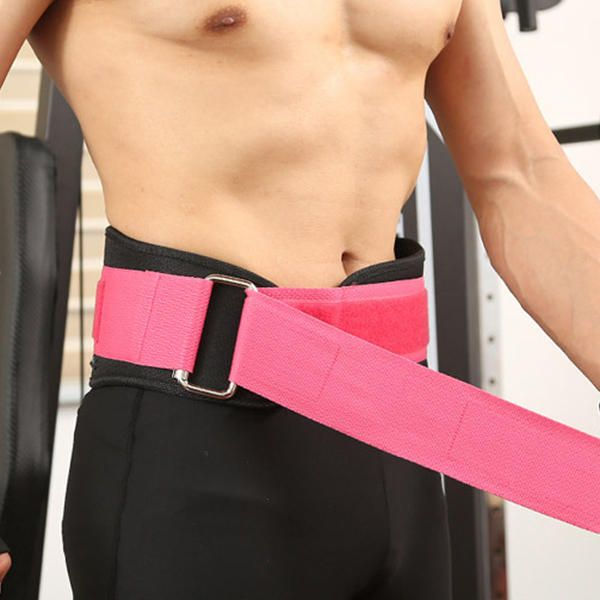 Soporte De Cintura Ajustable Para Hombre Levantamiento De Pesas Entrenamiento Físico Compresión Cinturón Para El Vientre Cinturón