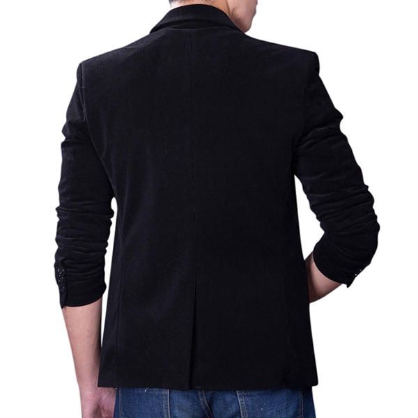 Abrigo De Traje Ajustado Informal De Negocios De Moda Para Hombre Blazers