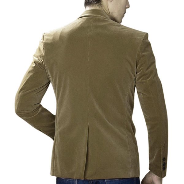 Abrigo De Traje Ajustado Informal De Negocios De Moda Para Hombre Blazers