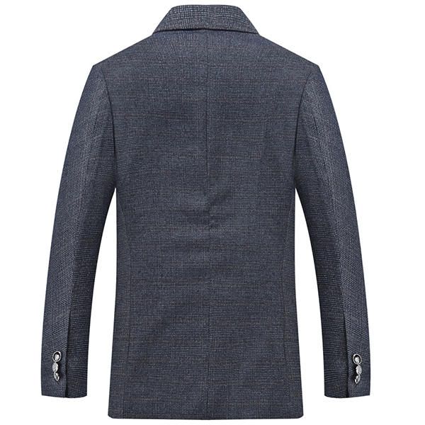 Blazers De Moda Casual De 2 Botones De Un Solo Pecho Gris Slim Fit Para Hombre