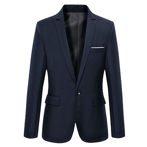 Hombres Casual Moda Slim Fit Traje Chaqueta Blazers Abrigo 7 Colores