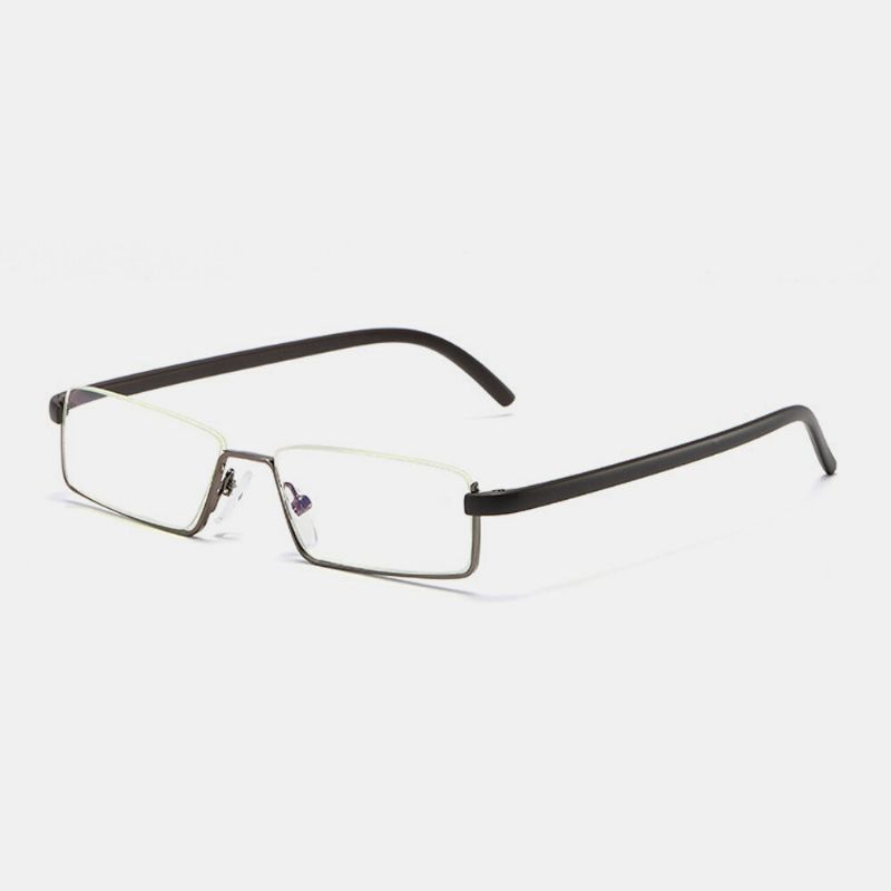 Gafas De Lectura Con Luz Hd Para Colgar De Media Montura De Metal Ligero Anti-azul Unisex Gafas De Presbicia Con Caja