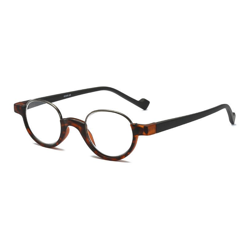 Gafas De Lectura Hd Antifatiga Con Montura Redonda Tr90 Unisex