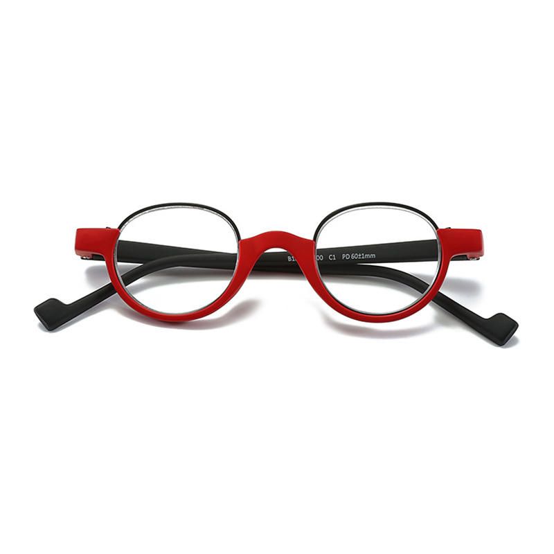 Gafas De Lectura Hd Antifatiga Con Montura Redonda Tr90 Unisex