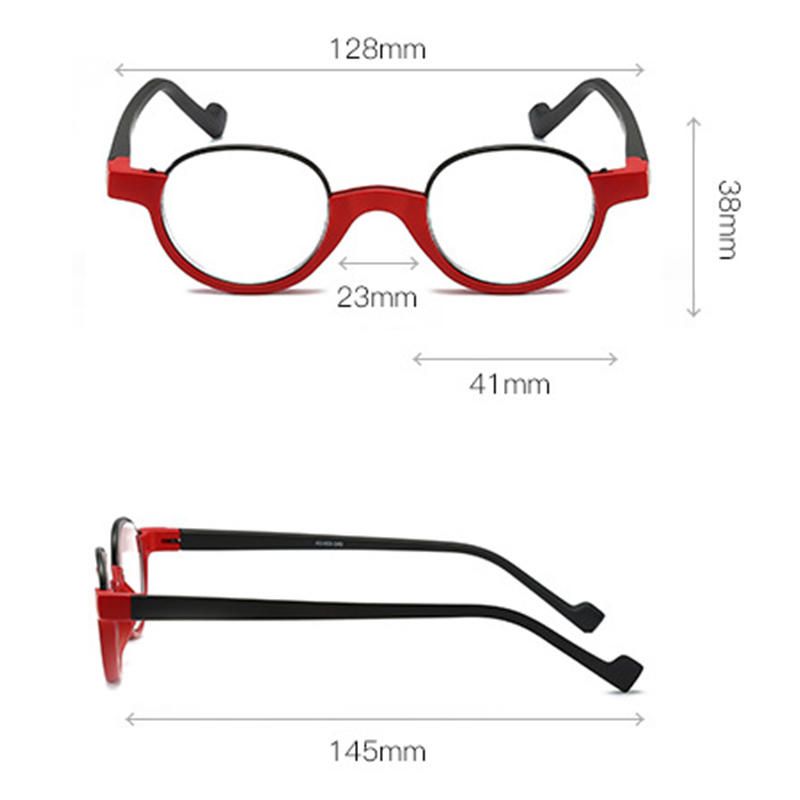 Gafas De Lectura Hd Antifatiga Con Montura Redonda Tr90 Unisex