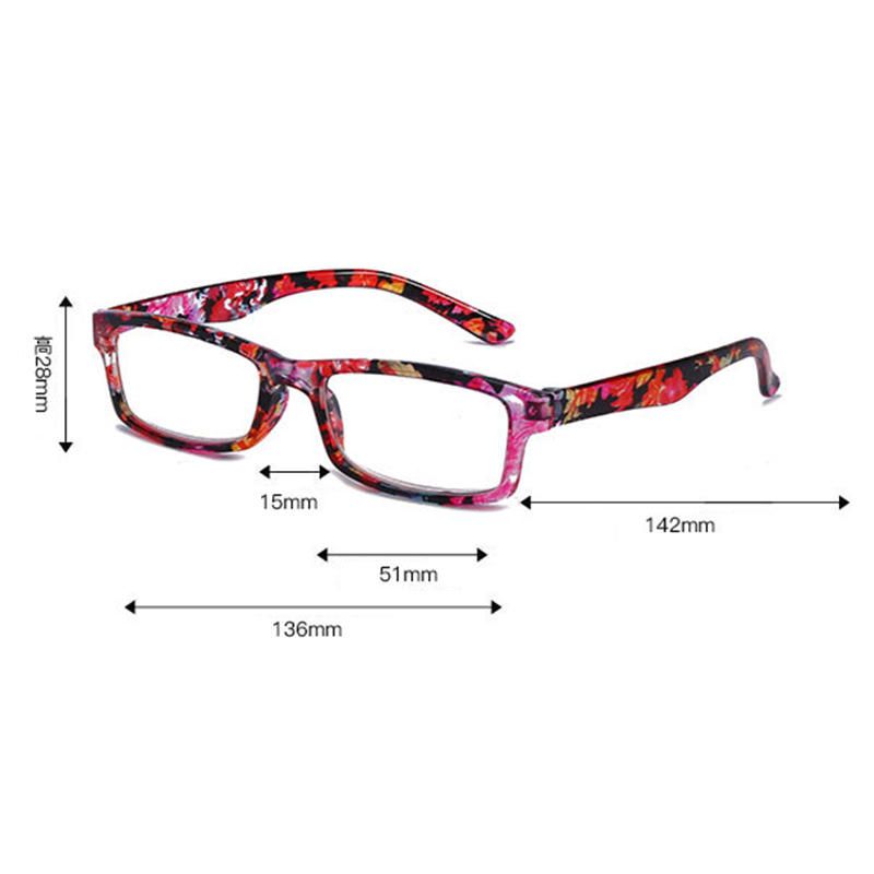 Gafas De Lectura Hd De Resina Floral Para Hombres Y Mujeres