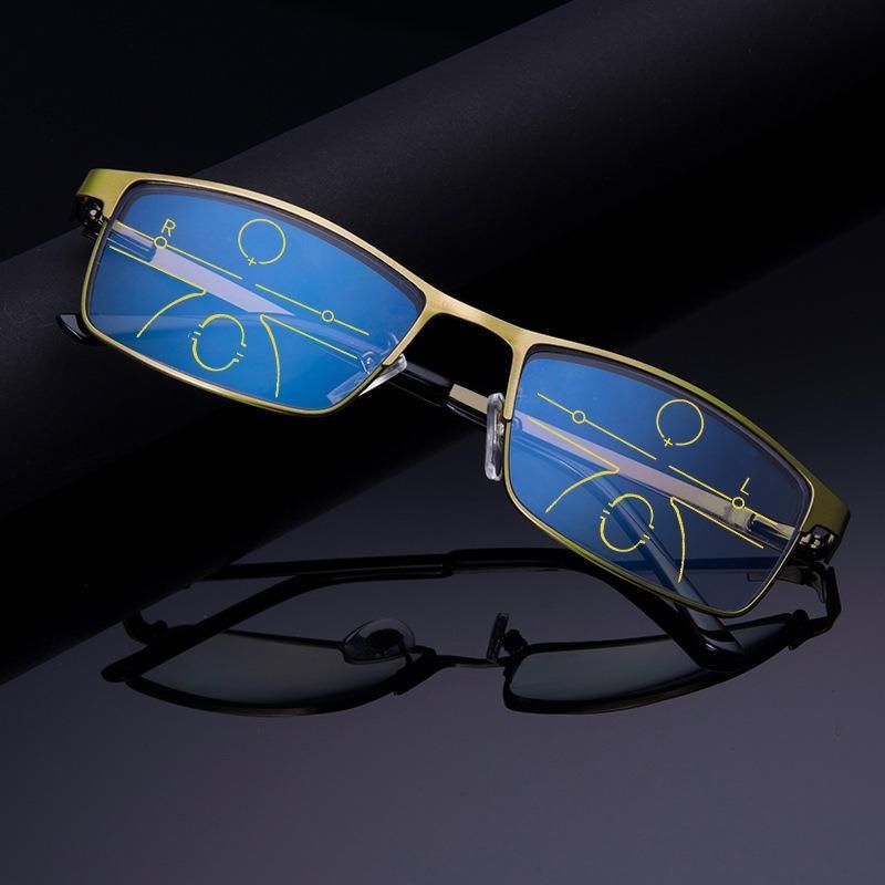 Gafas De Lectura Multifocales Progresivas Unisex Anti Rayos Azules Gafas Anti Radiación De Uso Dual Cercano