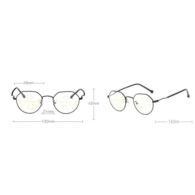 Gafas De Lectura Unisex Retro Far Near De Doble Uso Zoom Automático Hd Gafas De Lectura Antifatiga