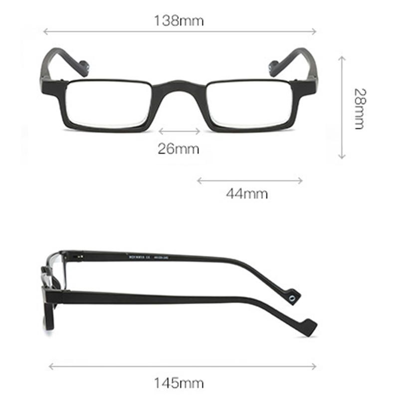 Gafas De Lectura Unisex Tr90 Frame Hd Gafas Cuadradas Flexibles