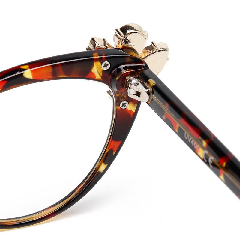 Gafas Ópticas De Ordenador Con Montura De Ojo De Gato Con Diamantes De Imitación