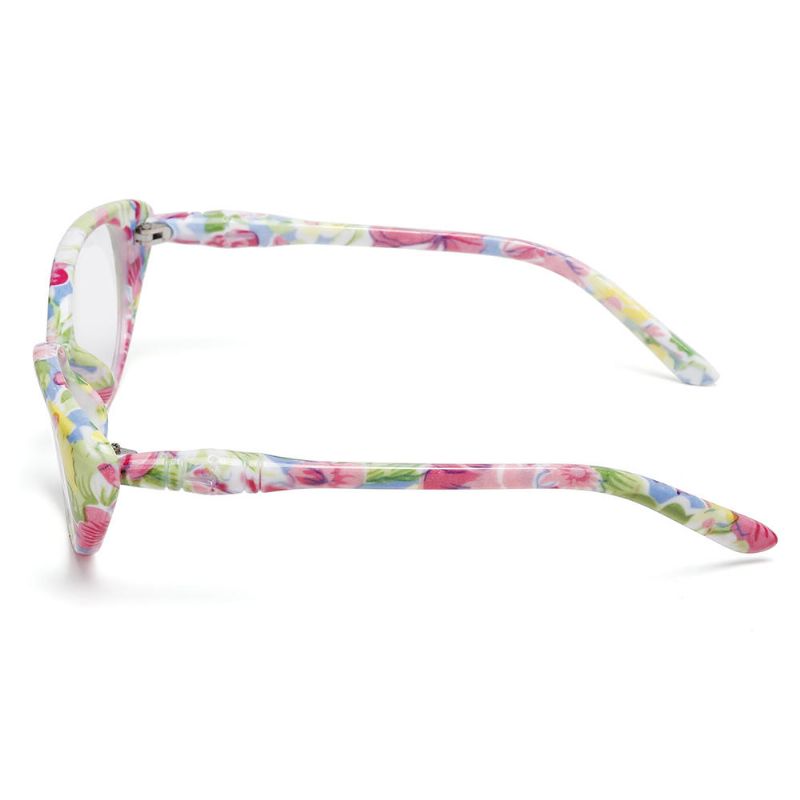 Gafas De Presbicia Con Montura De Ojo De Gato A La Moda Para Mujer Gafas De Lectura Ultraligeras Florales