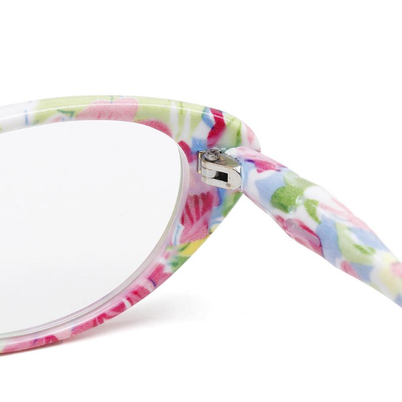 Gafas De Presbicia Con Montura De Ojo De Gato A La Moda Para Mujer Gafas De Lectura Ultraligeras Florales