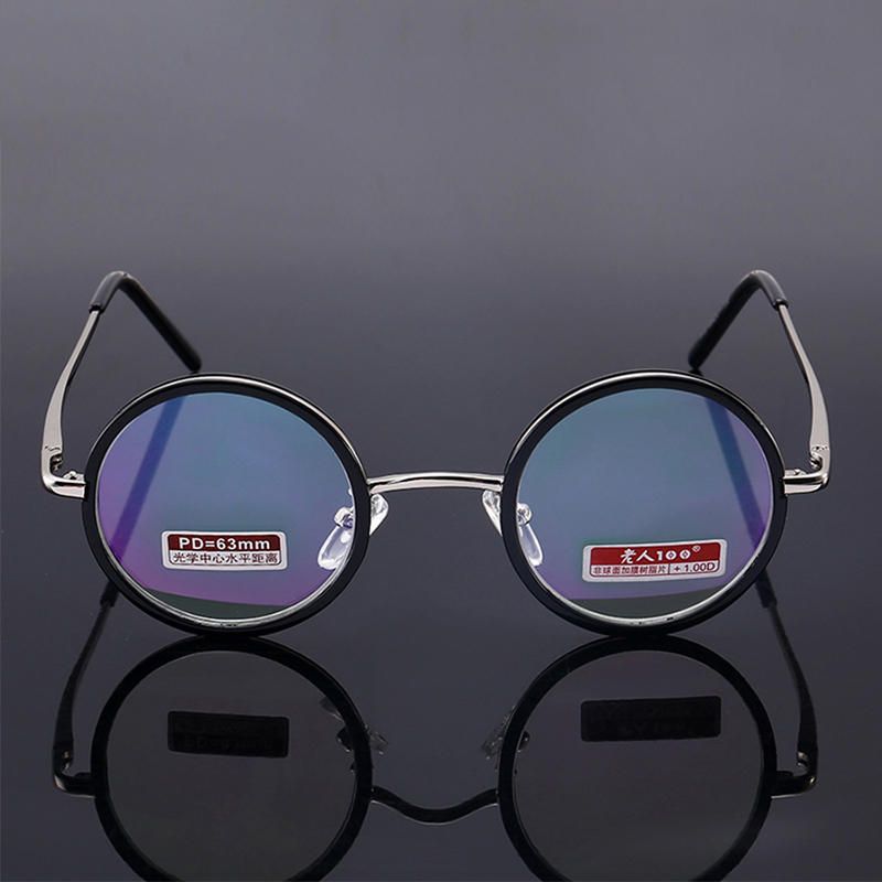 Gafas De Presbicia Redondas Retro Para Hombres Y Mujeres Gafas De Lectura Cómodas Hd Con Caja