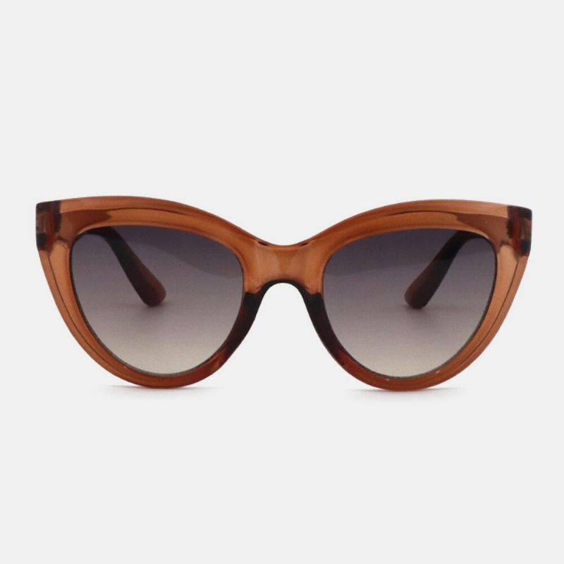 Gafas De Sol Con Protección Uv Para Mujer Ojo De Gato Montura Completa Moda Informal Tendencia Protección Uv