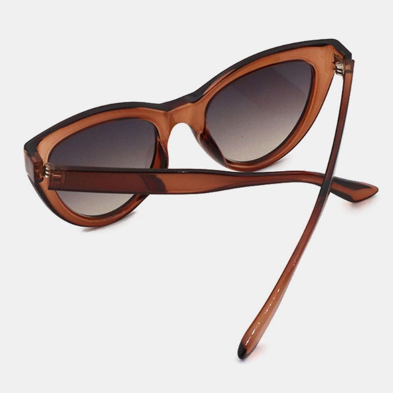 Gafas De Sol Con Protección Uv Para Mujer Ojo De Gato Montura Completa Moda Informal Tendencia Protección Uv