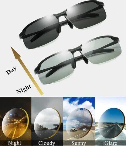 Gafas De Sol De Conducción Fotocromáticas Con Lentes Polarizadas Para Montar Al Aire Libre