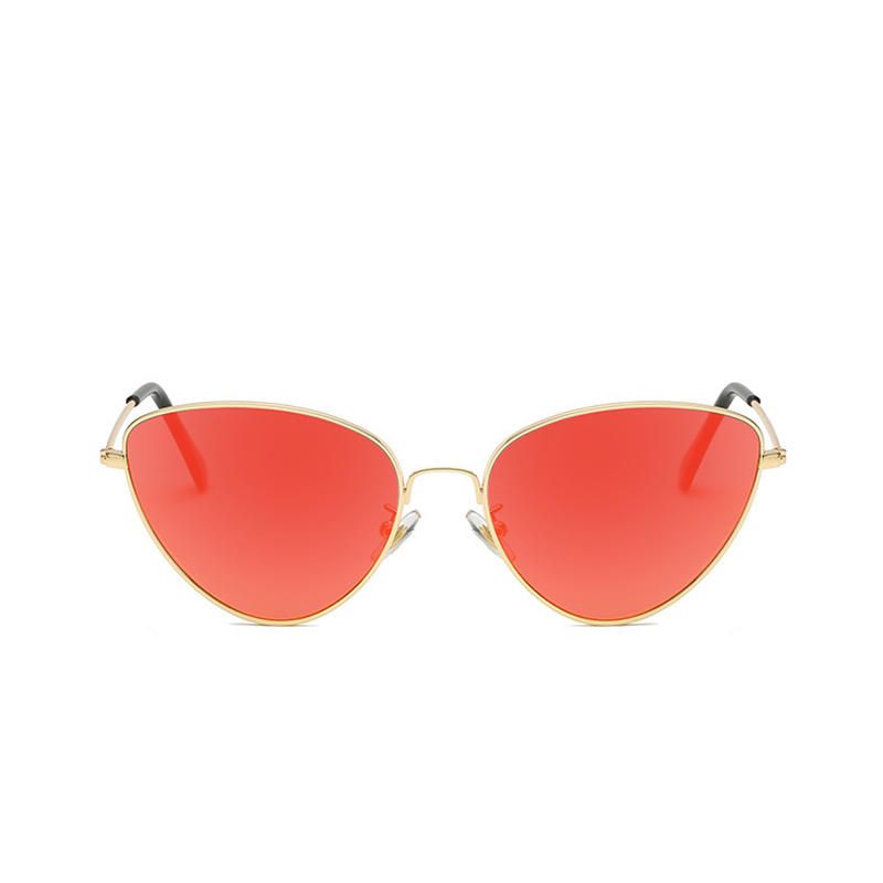 Gafas De Sol En Forma De Corazón Con Marco De Metal Fino Para Mujer Gafas De Sol Anti Uv400 Informales Para Exteriores