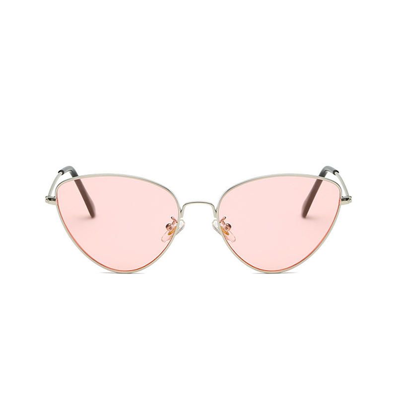 Gafas De Sol En Forma De Corazón Con Marco De Metal Fino Para Mujer Gafas De Sol Anti Uv400 Informales Para Exteriores