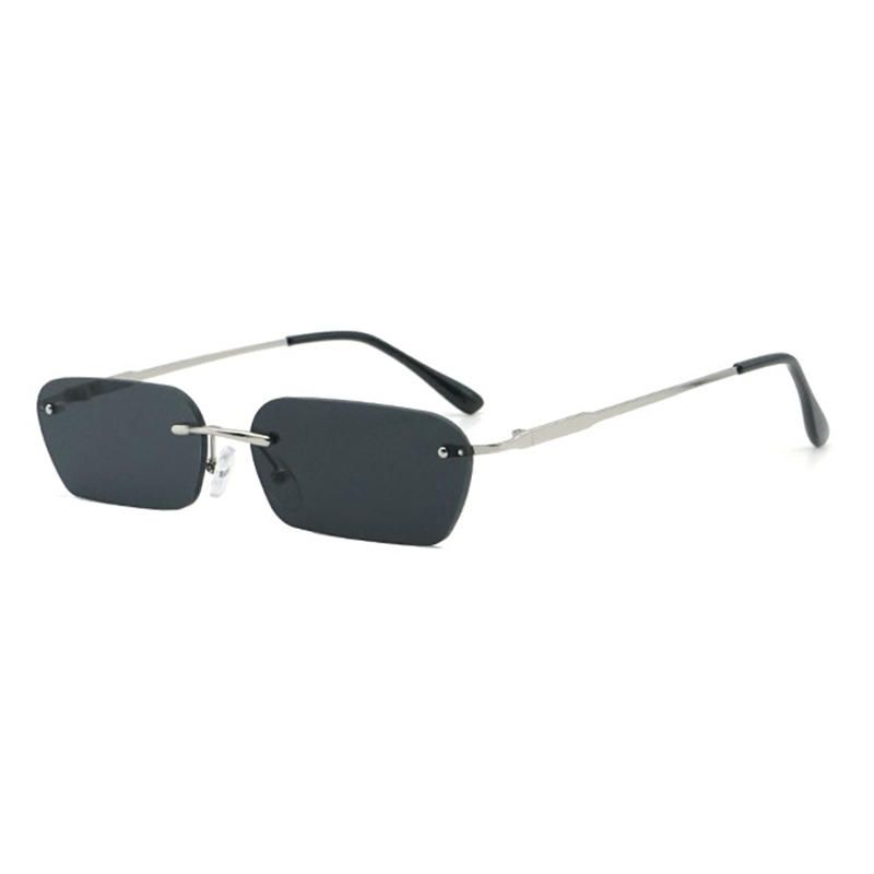 Gafas De Sol Marinas Sin Marco Unisex Vogue Vintage De Metal