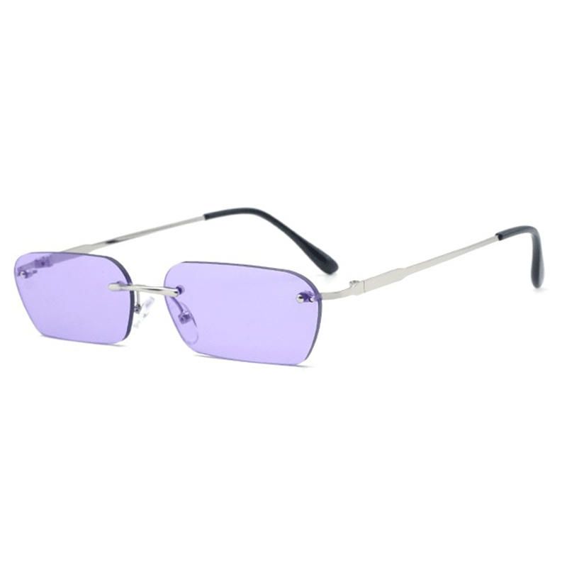 Gafas De Sol Marinas Sin Marco Unisex Vogue Vintage De Metal