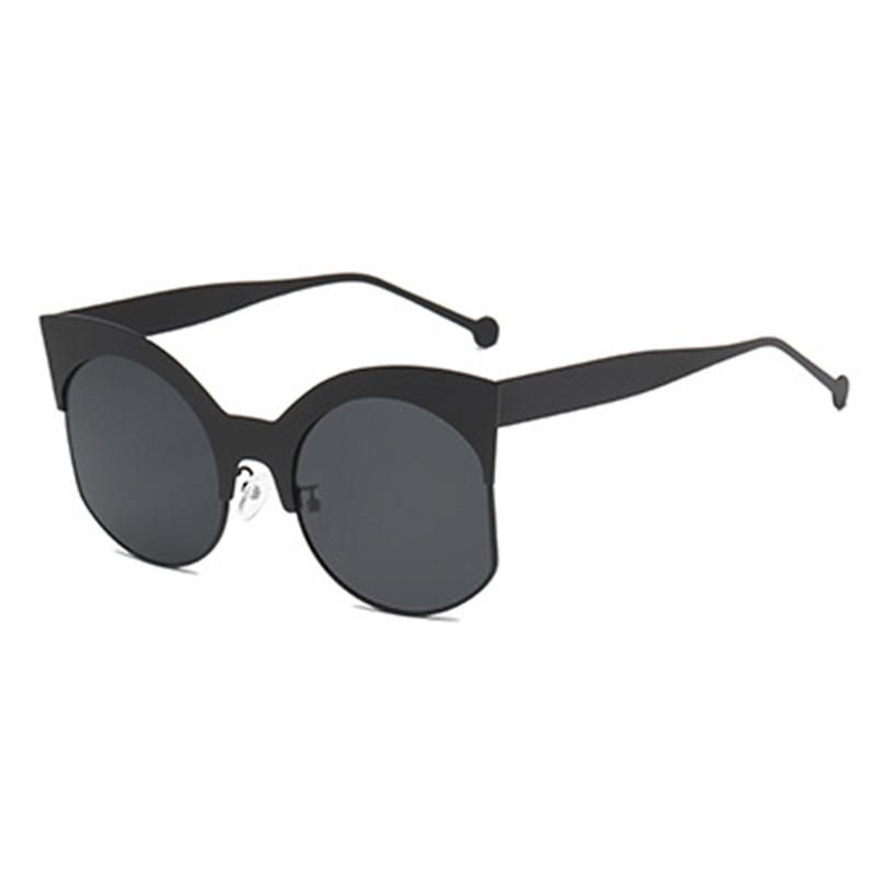 Gafas De Sol De Medio Marco De Metal Al Aire Libre Para Mujeres Y Hombres