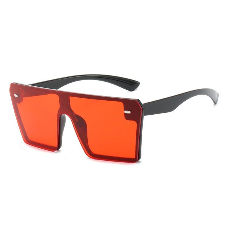 Gafas De Sol De Mercurio Coloridas De Caja Grande Para Mujer Gafas De Sol Cuadradas Retro Con Personalidad Gafas De Medición Combinadas