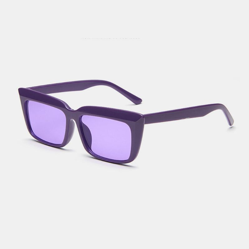 Gafas De Sol De Moda Con Protección Uv Con Montura Cuadrada Retro Unisex