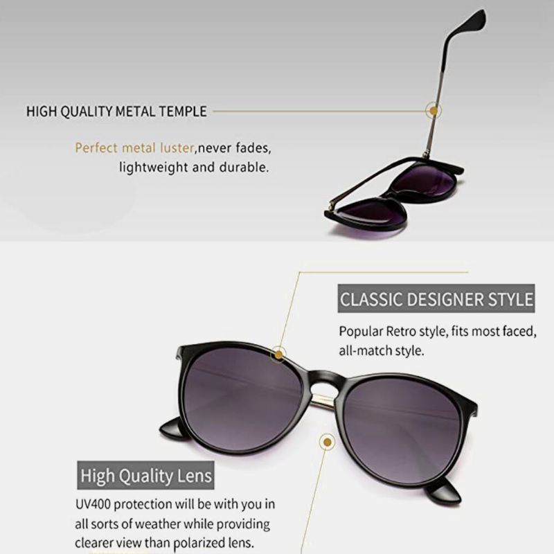 Gafas De Sol De Moda De Protección Uv Con Montura De Gran Tamaño Con Forma Cuadrada Retro Unisex