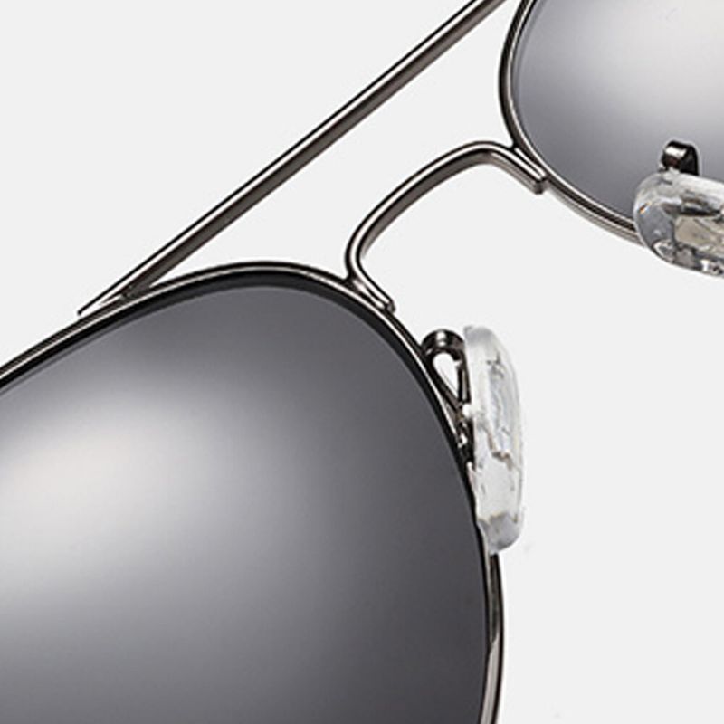 Gafas De Sol De Montura Grande De Metal Para Hombres Gafas De Sol Polarizadas Con Espejo De Rana