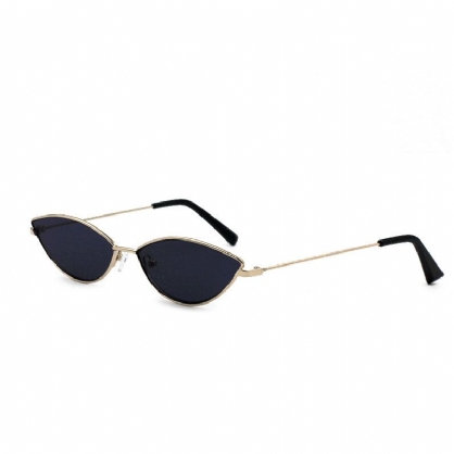 Gafas De Sol Pequeñas Con Forma De Ojo De Gato Para Mujer Sin Marco Personalidad Vintage Informal Con Protección Uv Para Exteriores