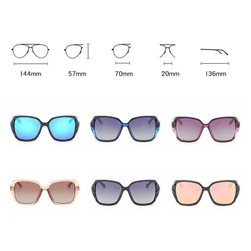 Gafas De Sol Polarizadas Con Protección Uv Informal Para Exteriores De Verano Para Mujer Gafas Con Montura De Pc